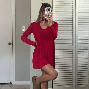 Red Choker Dress